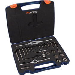 Handtappenset . M3 - M12 extra compleet